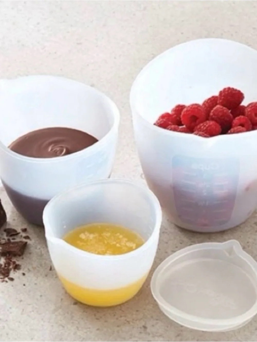 NIB - Retired Pampered Chef Silicone Prep Bowls - Item # 1751 - Picture 1 of 2